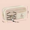 Black Cat Pen Bag Multi-layer Stationery Bag Cartoon Stationery Organizer  Student Gift