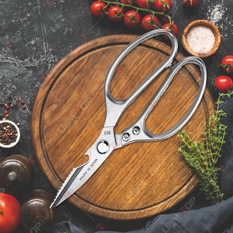Kitchen Scissors Set Stainless Steel Chicken Bone Scissor Multifunctional Scissors Fish Scales Duck Meat Shear Cooking Tool5