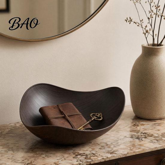 Dried Fruit Holder Plate, Large Capacity Stackable Snack And Storage Bowl for Food Plate Kitchen Counter, Nut Tray Home Cafe Restaurant Farmhouse