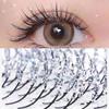 Glitter Shiny Eyelash Extension with Diamond Individual Lashes Fashion False Eyelashes  Women