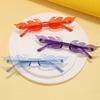 Flame Sunglasses Rimless Personality Colorful Ball Party Sunglasses Candy Hip-hop Fruit One-piece Glasses