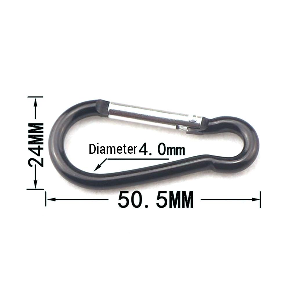5 шт. карабин из алюминиевого сплава с пружинным зажимом, подпружиненный крючок для чайника для кемпинга, пешего туризма