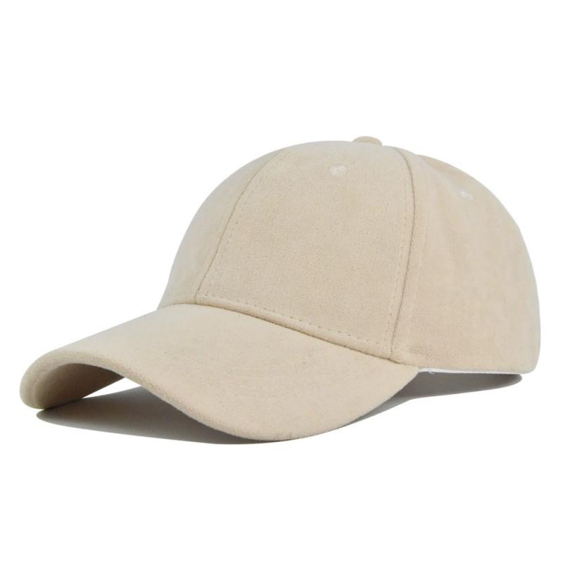 Baseball School Old Vintage Suede Plain Color Solid Caps For Men Women Spring Autumn Street Snapback Hip Hop Urban Style Hat Adjustable Faux Fur