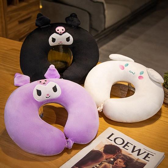 GOYES Sanrio Cinnamoroll Kuromi Neck Pillow Travel Portable Car U-shaped Nap Pillow for In-flight, a Popular Character In Korea