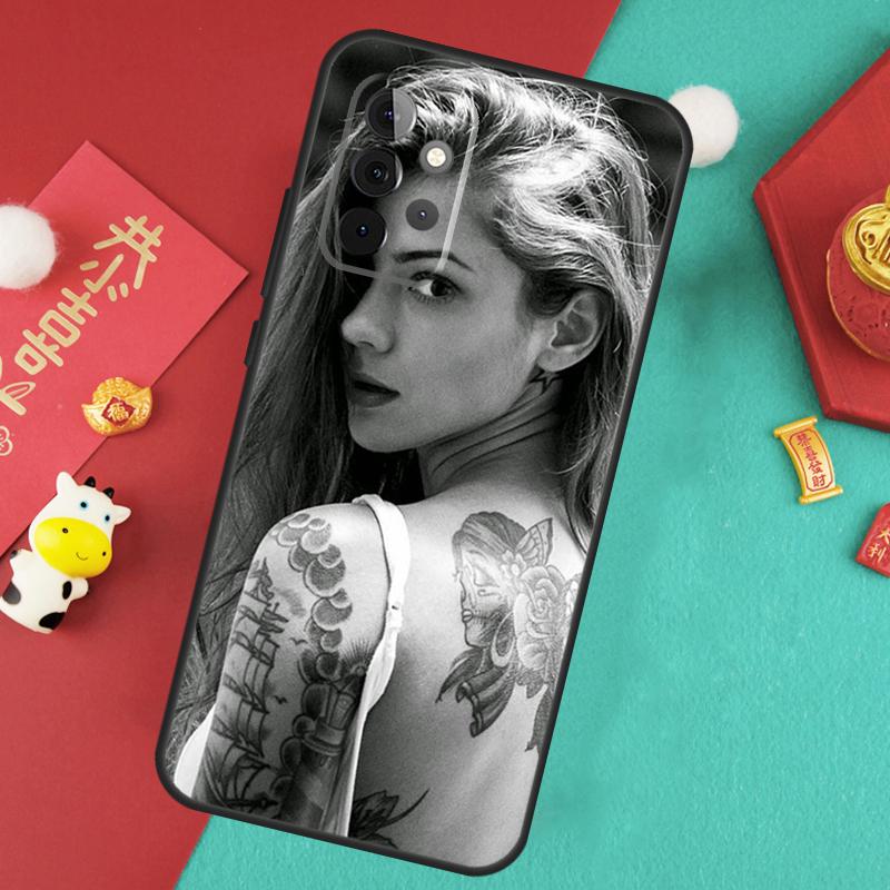Sexy Tattoo Girl Case For Samsung Galaxy A16 A17 A54 A34 A14 A15 A35 A55 A52 A12 A32 A13 A33 A53 A26 A36 A56
