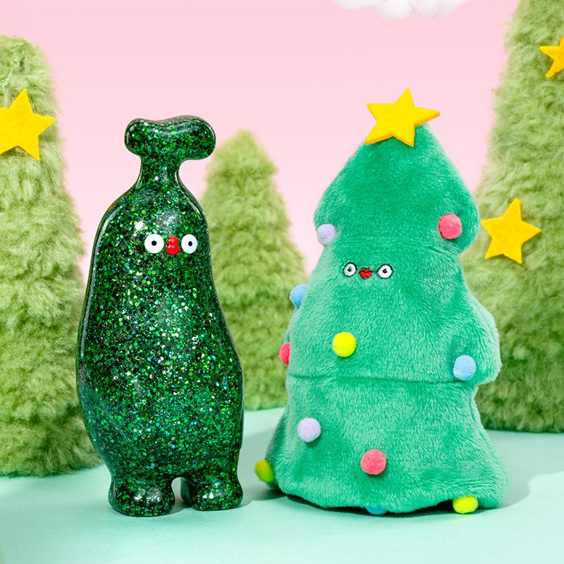 New POP MART FLABJACKS Shimmery Christmas Tree Trendy Figures PPMT-2410-0230