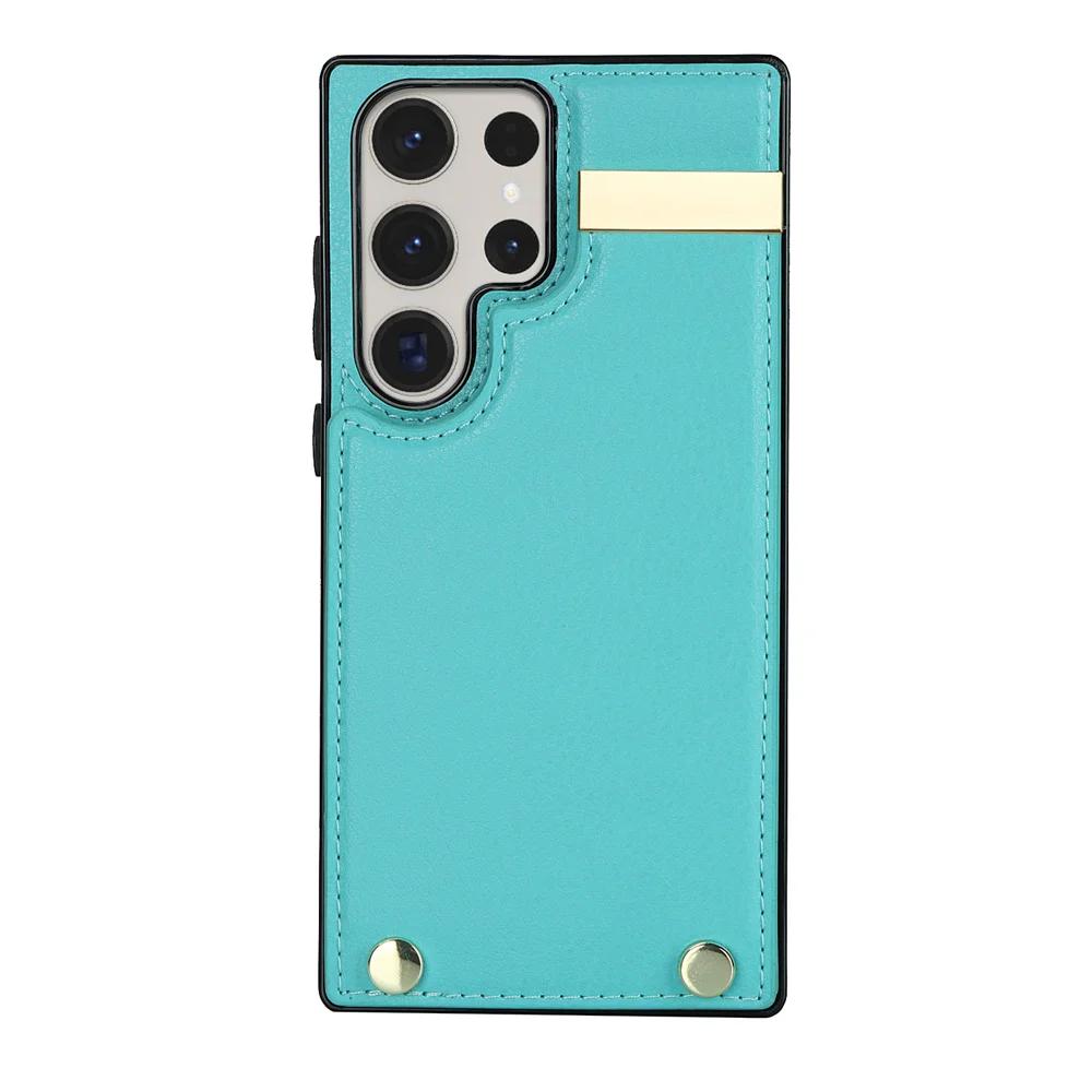 Для Samsung GalaxyS23 S22 S21 S20 Ultra Note20 10 Дизайн Органайзер Многослотовый Карман для Карт и Монет Кожаный Кошелек Чехол для Телефона