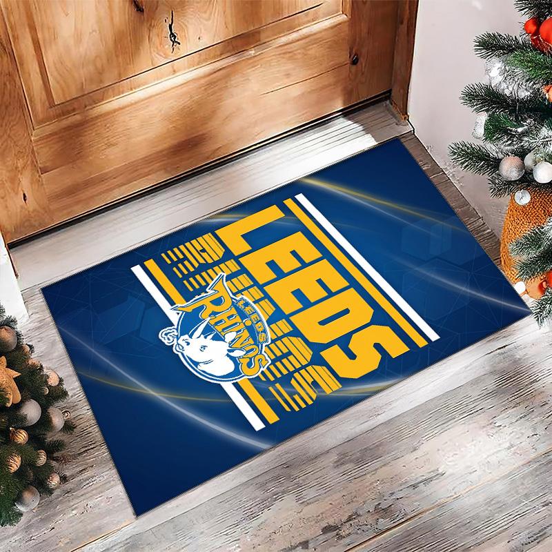 Leeds Rhinos Crystal Velvet Carpet Soft Anti?Slip Floor Mat Comfortable Home Living Room Bedroom Decor Rug