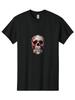 Floral-Skull-2 Mens Graphic Tee, 100% Cotton, Casual Summer Wear