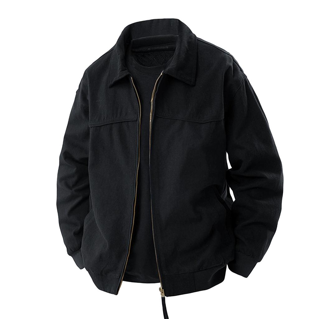 Men's Solid Color Camouflage Outdoor Sports Jacket Men's Pocket Button Casual Jacket