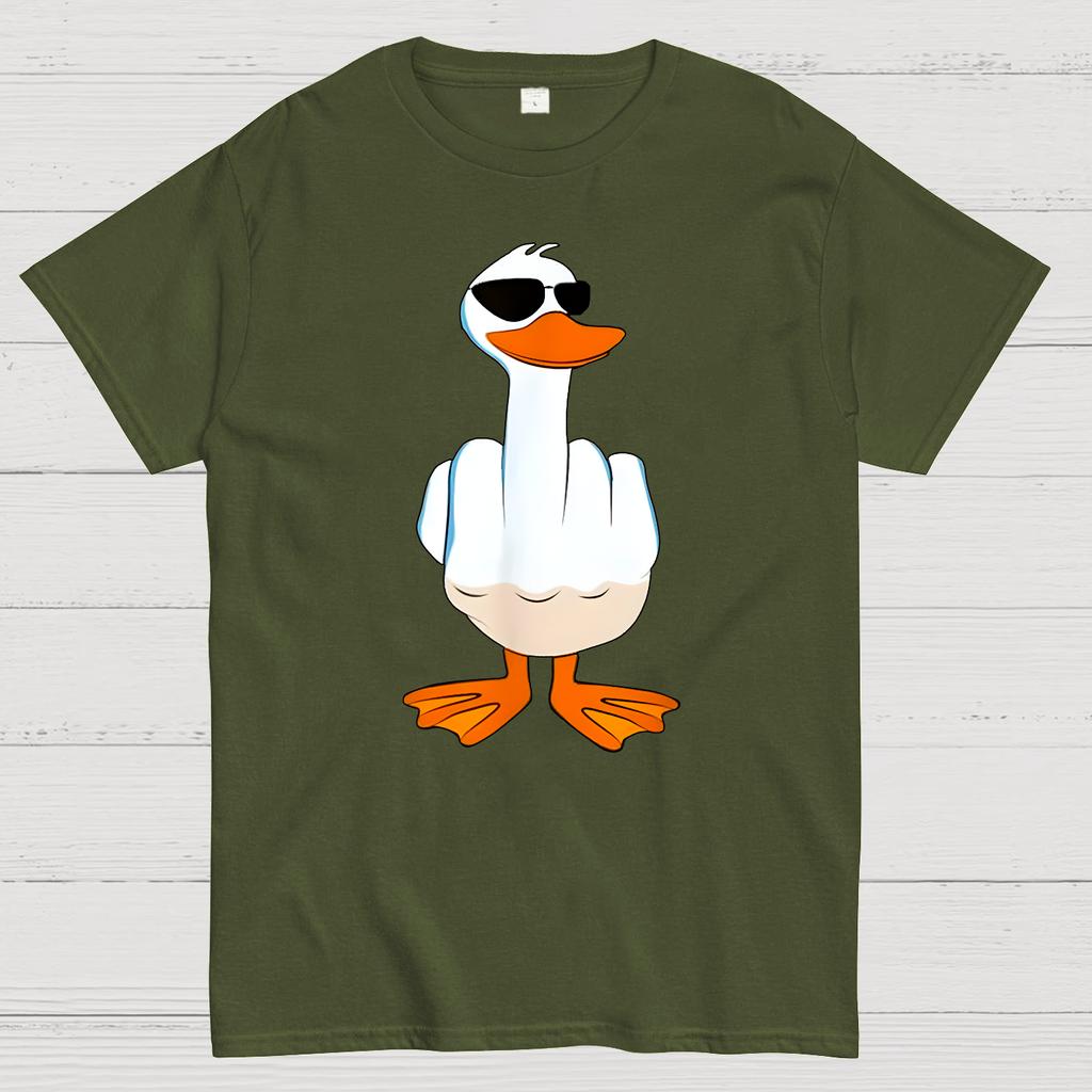 Duck Funny Cotton Summer Casual Cool Loose T-Shirt