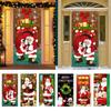 Atmosphere Arrangement Door Banner Door Hanging Fabric Flag Fashion Christmas Door Cover  Christmas
