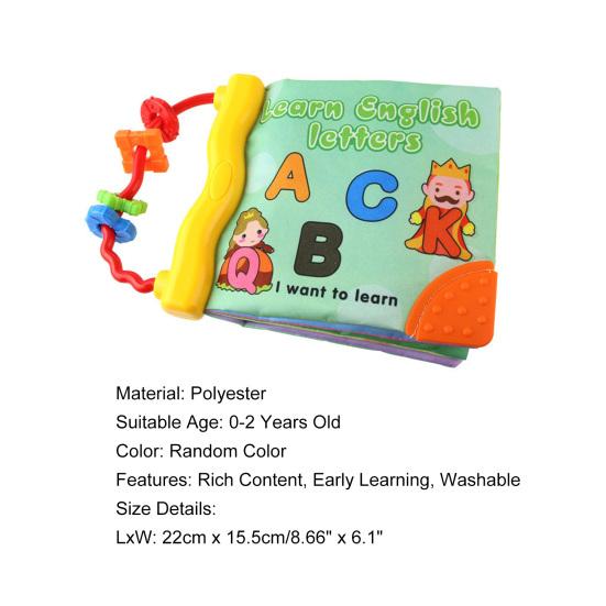 Безопасный Богатый Контент Раннее Обучение Моющийся Мультфильм Ткань Погремушка Книга Игрушка Подарок На День Рождения Ткань