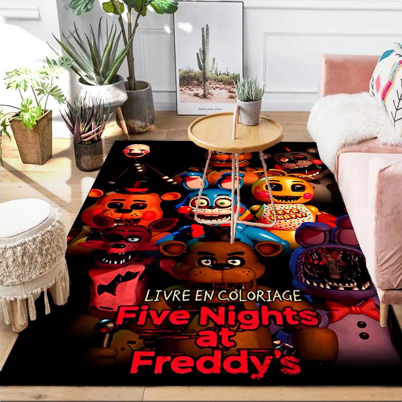 Ковер с изображением цирка ужасов Fnaf, подходит для помещений и улицы, ковры для кухонь, домов, офисов, гостиных, декор для дома, рождественский подарок