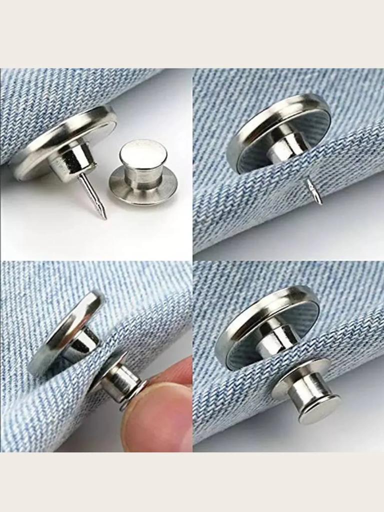 6PCS-Jeans Талия Пуговицы Без Гвоздей Регулируемые Талия Удлинители Пуговицы Съемные Одежда Брюки Талия Пряжка