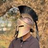 Tribal  Brown Medieval Era Warrior Helmet  king Leonidas Helmet King of Sparta Leonidas Brown Helmet Best Gift