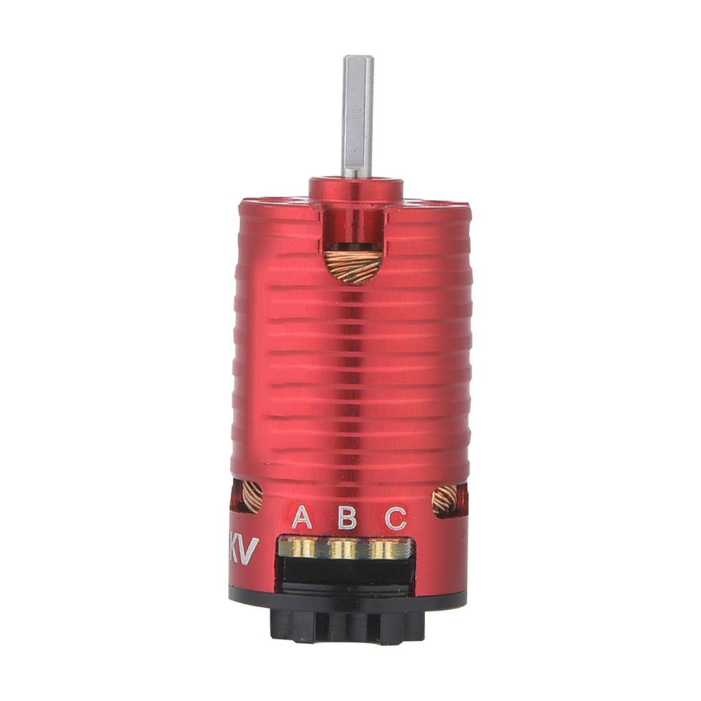 RC Brushless Motor, 3500KV 2 Poles Brushless Motor for 1/24 1/28 RC Model Car