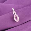 Marquise Natural Morganite Best Sisters Gift New Pendant Jewelry Sterling Silver PP-59-10