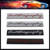 3D Premium Autobiography for Car Hood Fender Trunk Rear Bonnet Nameplate Decal Emblem Badge Sticker