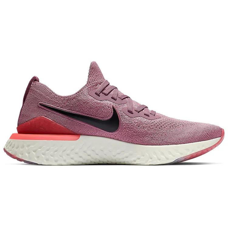 Nike Womens Epic React Flyknit 2 'Plum Dust' (women's sizes) Plum Dust / Plum Dust-Ember Glow-Bleached Coral-Black-Barely Grey Running Shoes