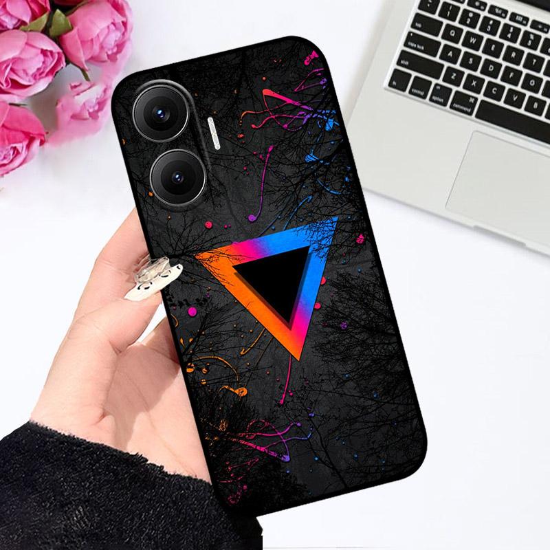 Для Poco F7 Pocophone F 7 PocoF7 5G Чехол Модный Силиконовый Защита Камеры Чехол для Телефона Для Xiaomi Poco F7 Мягкая Задняя Крышка из ТПУ