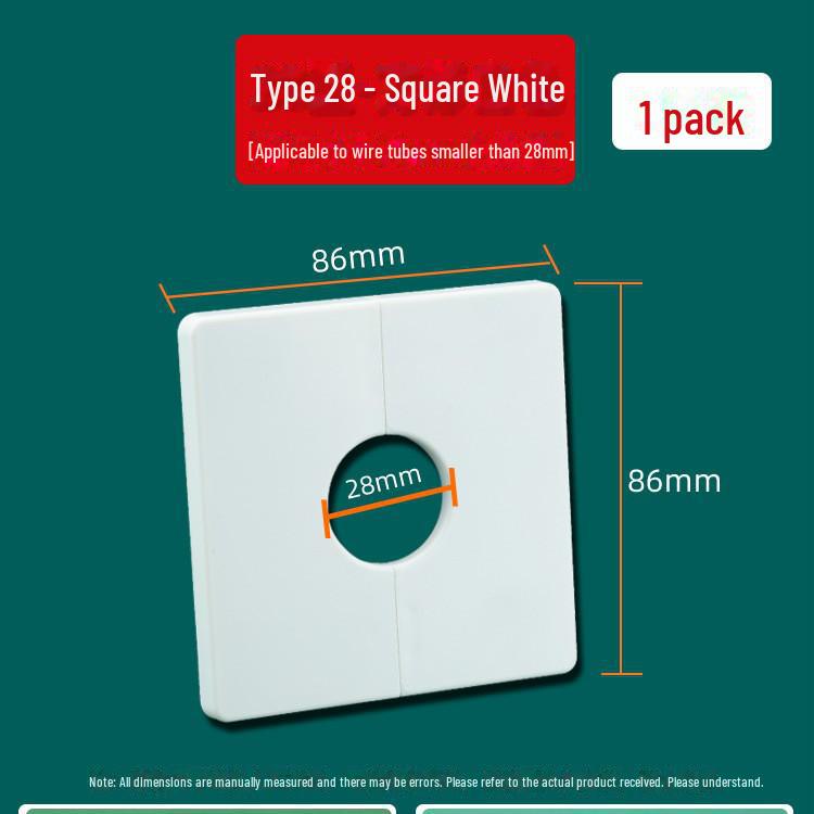 «Декоративная заглушка для отверстий в стене для труб кондиционера и крана»