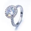 Bridal Banquet Jewelry, Slightly Inlaid Round Zircon Ring, Noble And Elegant