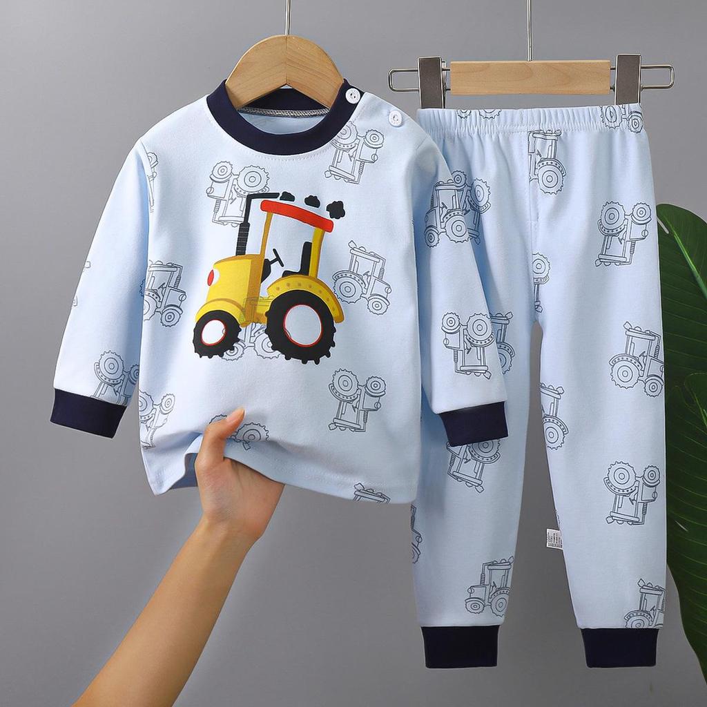 Children's Underwear Set Pure Cotton New Boys' Home Clothes Baby's All Cotton Warm Girls' Autumn Clothes Autumn Pants Children's Clothes