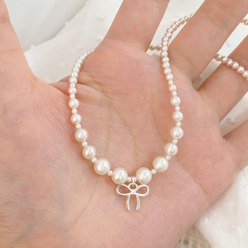 Легкая роскошная жемчужная цепочка на шею, фрагментированное детское ожерелье, разработанное женским меньшинством, высококачественная цепочка для воротника