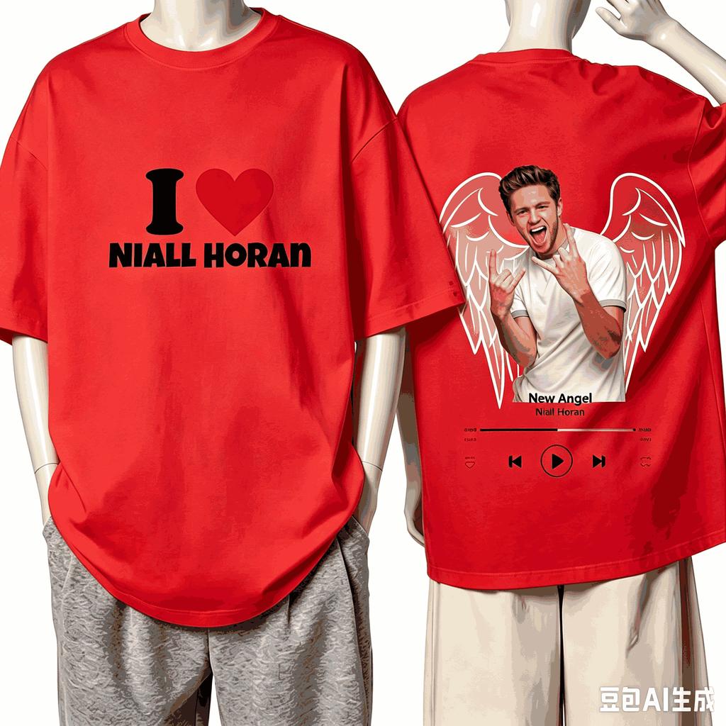 Niall Horan For Fan Gift Tshirt Unisex Unisex Harajuku Oversized Unisex Short Sleeve Streetwear High Quality Couples Classic Soft