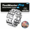 ToolMasterPro Нержавеющая сталь Мультитул Браслет Инструмент Серебристый Подарок Мужчинам 29в1