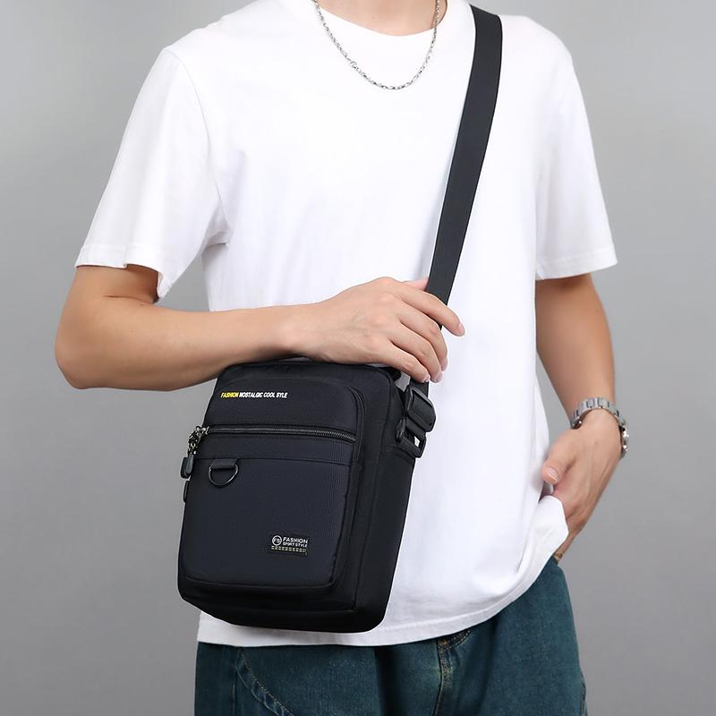 Мужская наплечная сумка Новая повседневная мужская сумка Водонепроницаемая уличная многофункциональная сумка через плечо CLE