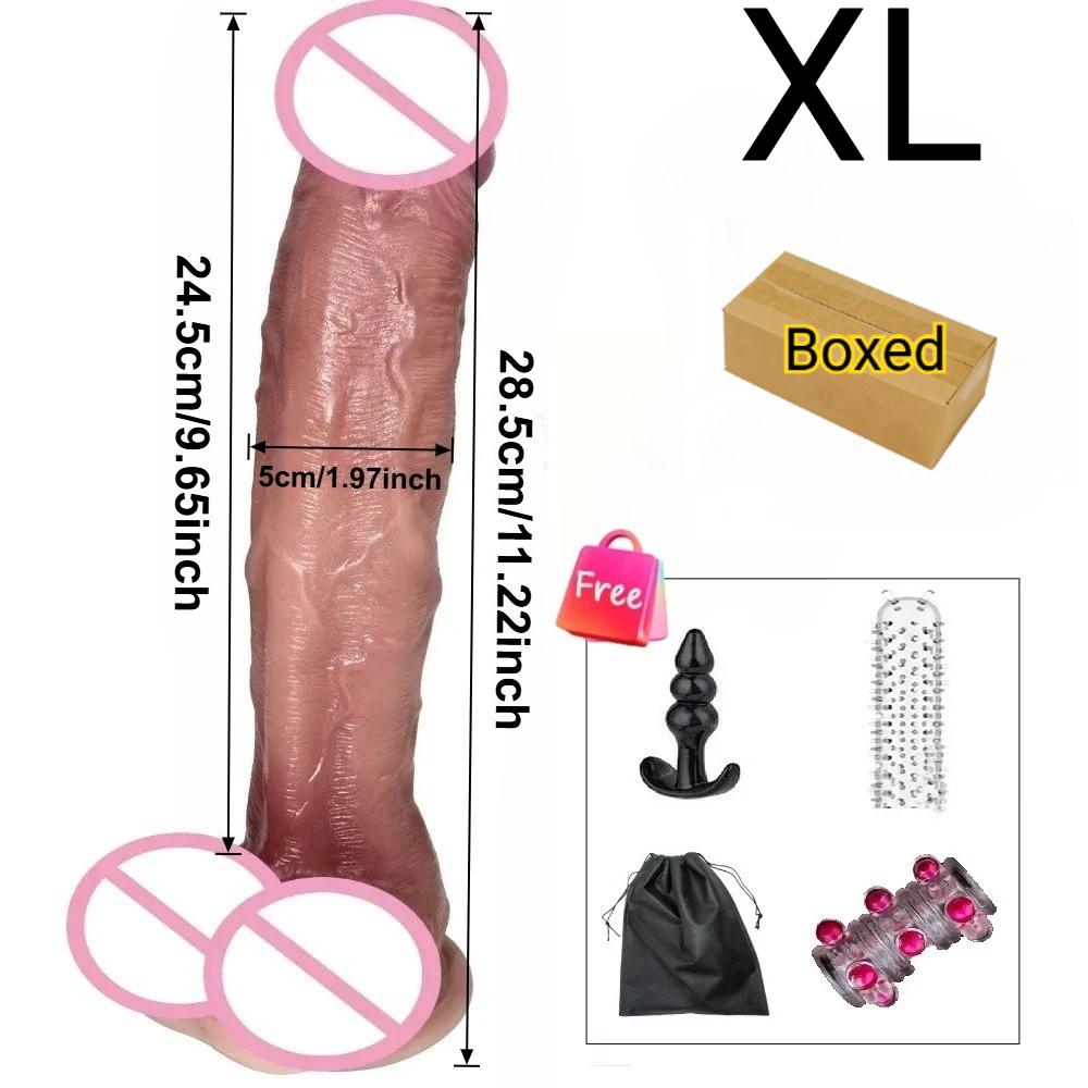 Realistic Food Grade Silicone Dildo G-Spot Vagina Anal Massager Masturbators Big Thick Penis Adult Sex Toy Cock Dick Penetration
