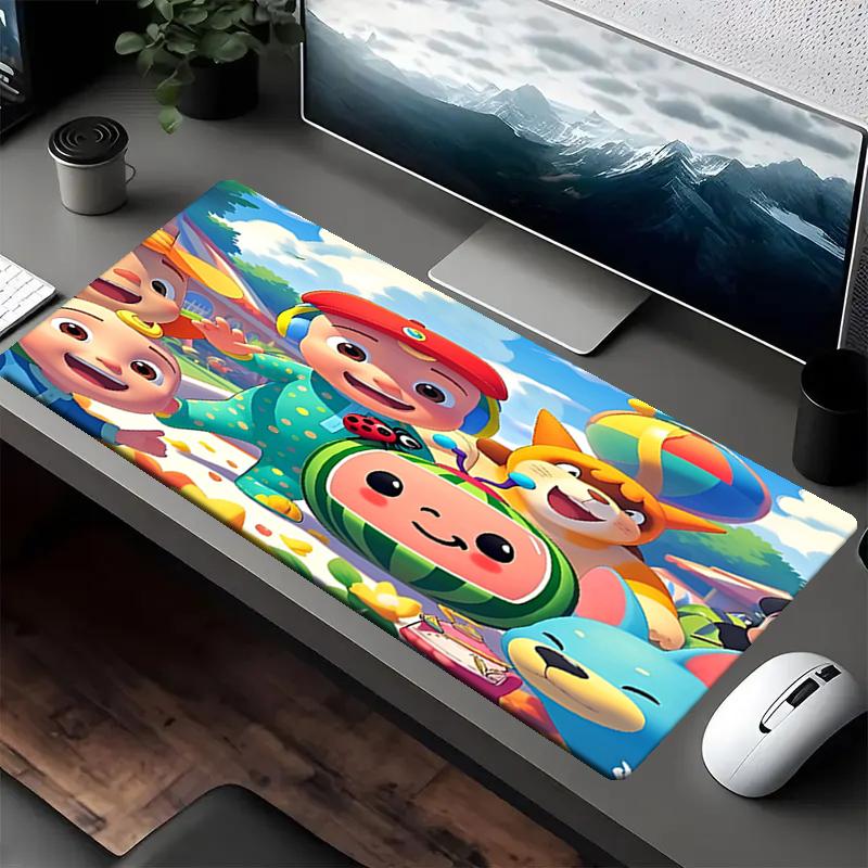 Cocomelon Theme Mouse Pad, Non Slip Rubber Base, Multifunctional Office & Home Decor, Perfect for Workspace Personalization.