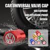 4PCS Aluminum Car Tire Valve Stem Air Caps Anti-theft Airtight Cover For VW Motion Motion Golf Bora Beetle GTI R Line Scirocco