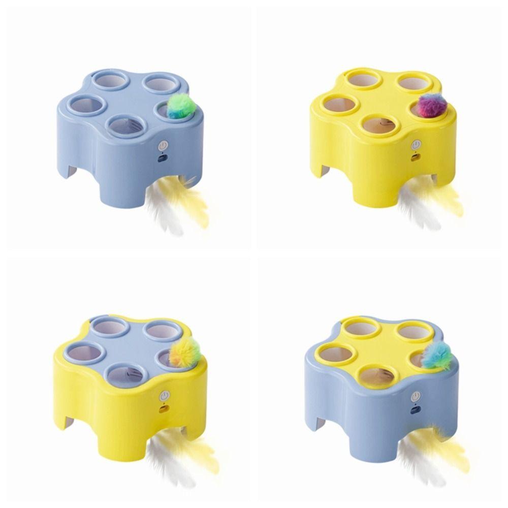 Electric Powered Cat Toy Bite Resistant Cat Teaser Cat Supplies Whack Mole Cat Entertainment