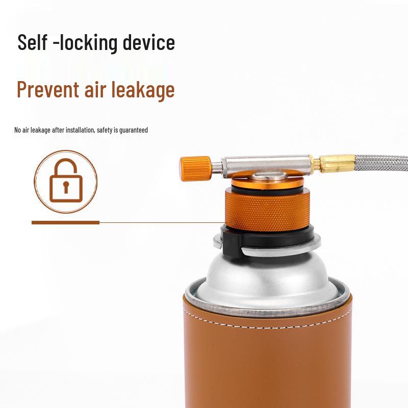 Уличный газовый баллонный переходник с самоблокирующимся разделенным типом