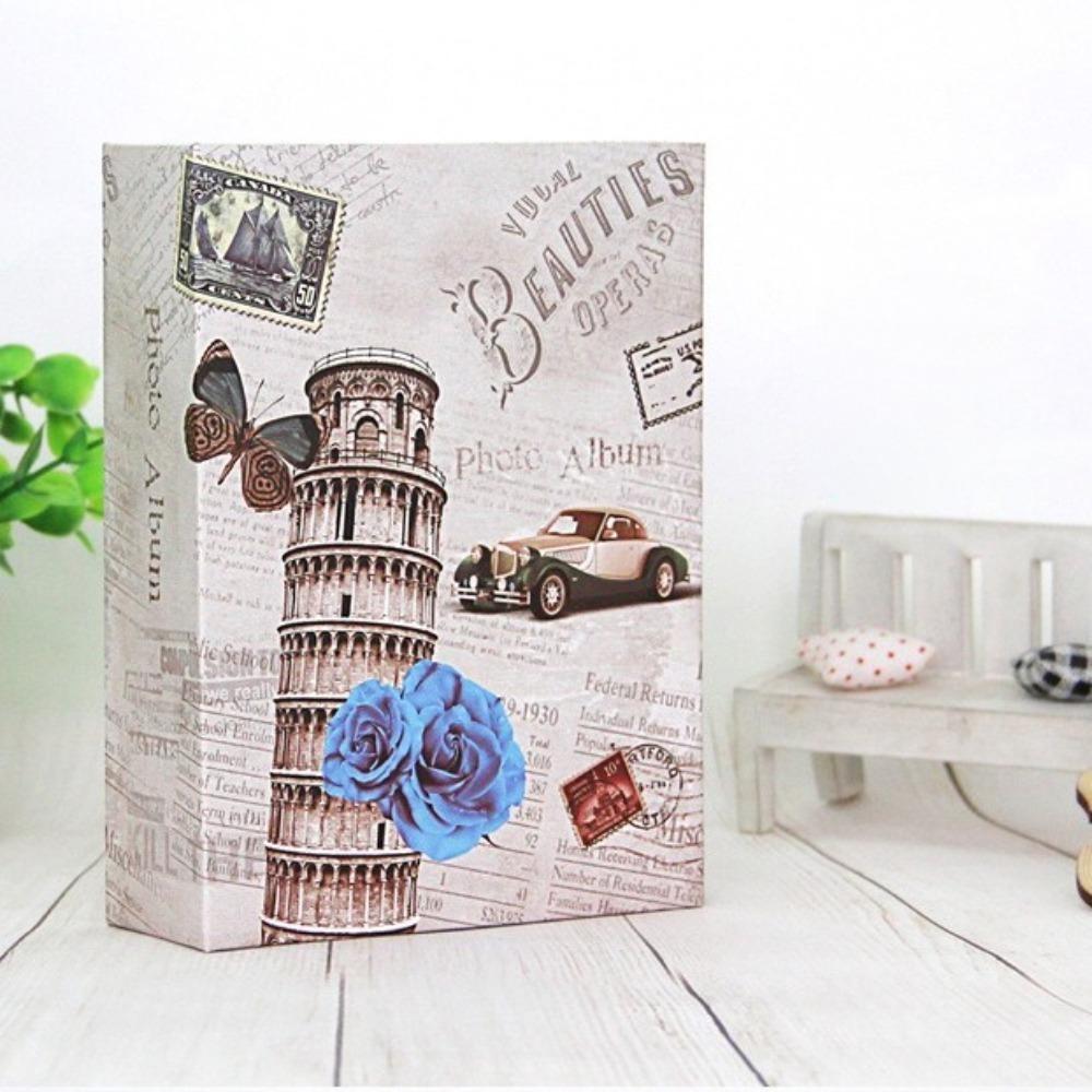 New Family 6 Inch Art Photo Albums 100 Photos 4R Image Classic Photo Storage Retro Small Scrapbook Album Collection