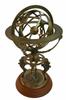 18" Solid Brass Armillary Sphere Vintage Nautical Astrolabe Globe Nautical Décor