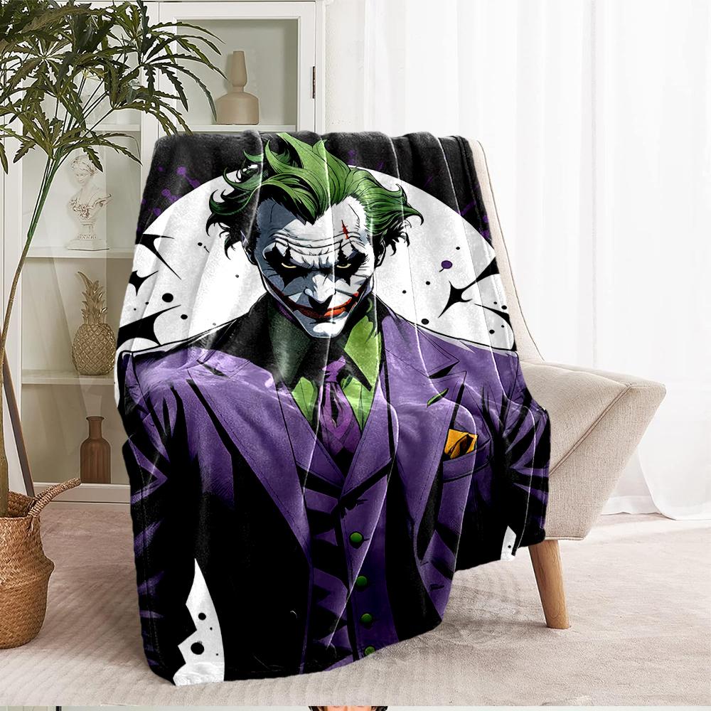Joker Theme Printed Blanket - Perfect for Couch, Bed, Travel & Outdoor Use | Machine Washable, Cozy & Durable.