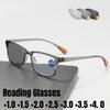 New Ultra Light Photochromic Outdoor Sunscreen Reading Glasses Sports Oriented Blue Light And Uv Resistant Presbyopia Glasses