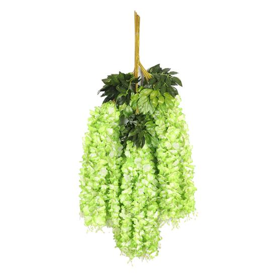 12 шт. Имитация цветочной гирлянды Реалистичные глицинии Легко чистить Многоразовые глицинии Свадебное украшение