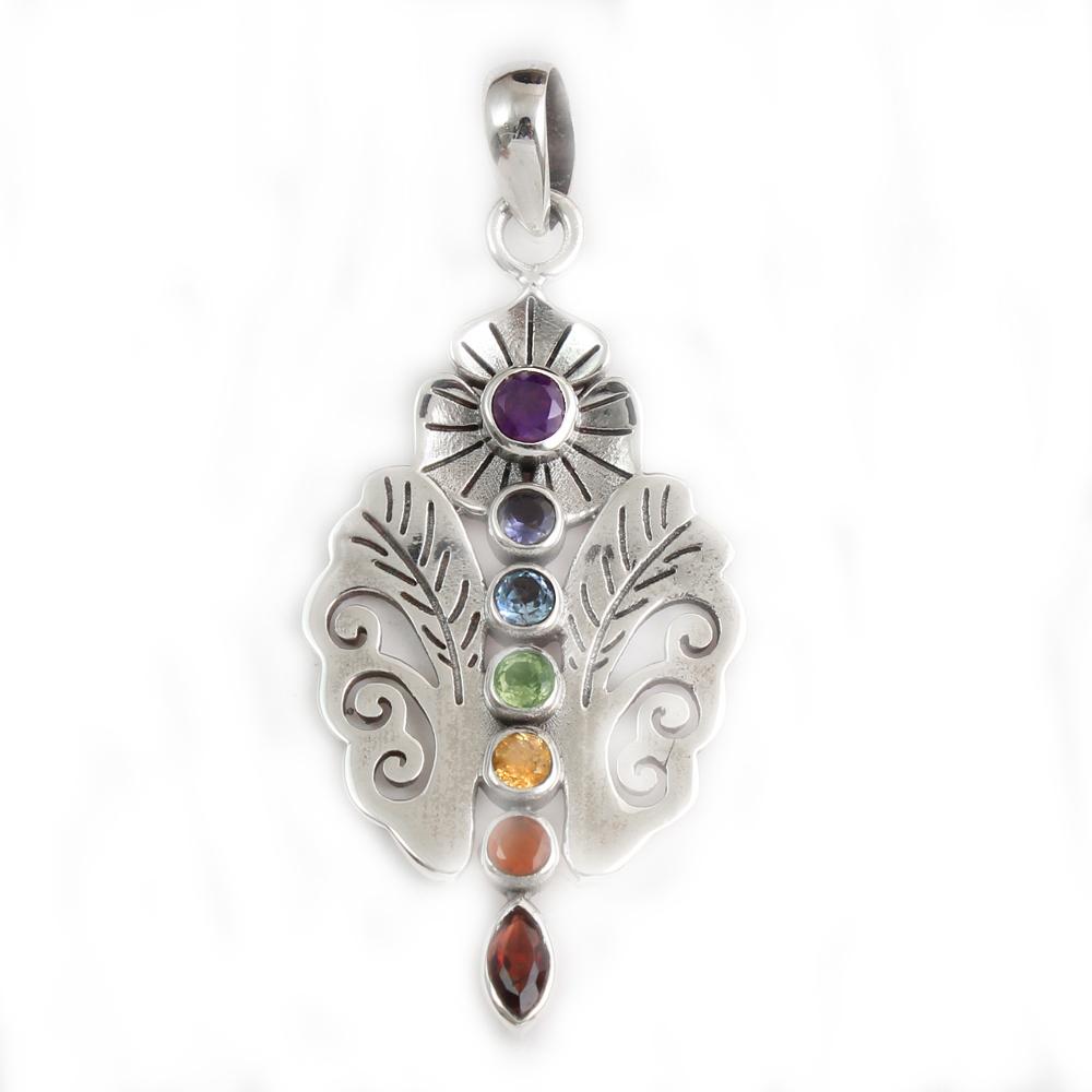 Красивый дизайнер чакра кулон рейки кулон кристалл исцеляющий серебряный кулон натуральный драгоценный камень унисекс кулон ap4309