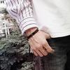 Мужские браслеты-манжеты, браслеты из нержавеющей стали, черного и серебристого цвета, модные мужские украшения, подарок отцу, новое поступление