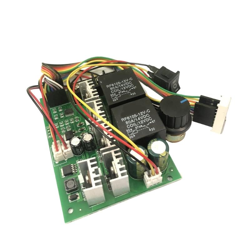 PWM Motor Speed Controller Digital Display DC10-55V 0-100% Adjustable Drive Module 40A Bidirectional Speed Regulator