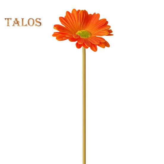 Искусственный цветок, анти-выцветание, украшение из искусственной кожи, отличный одиночный филиал, домашний декор для вечеринки, сада, гербера, искусственный цветок, товары для дома