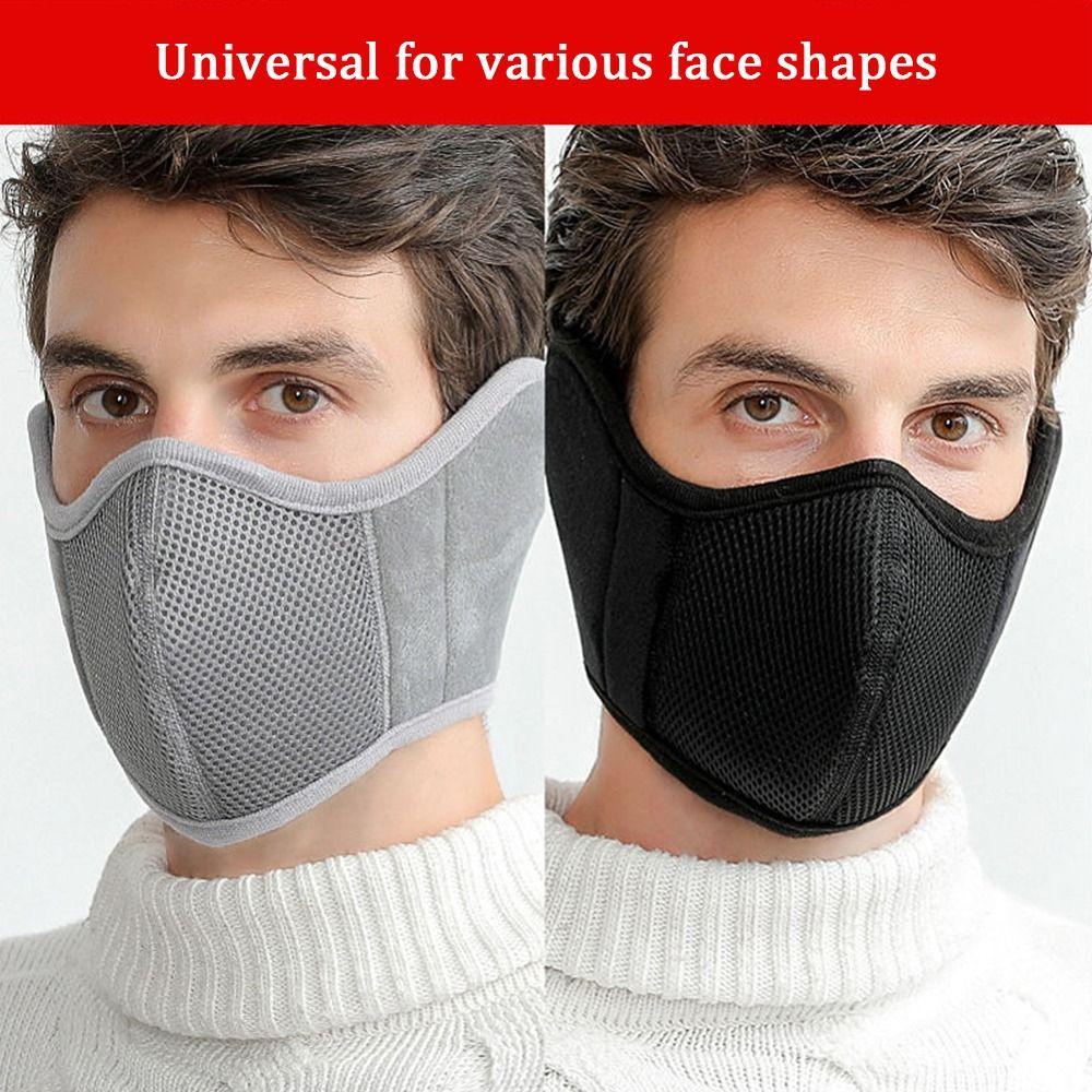 Plush Thermal Earmuffs Mask Warm Ear Warmer Winter Fleece Winter Mask