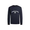 Armani Exchange SS24 Свитшот с принтом букв, круглым вырезом, длинным рукавом, мужской свитшот, темно-синий, 3DZMLK-ZJ4XZ-1583