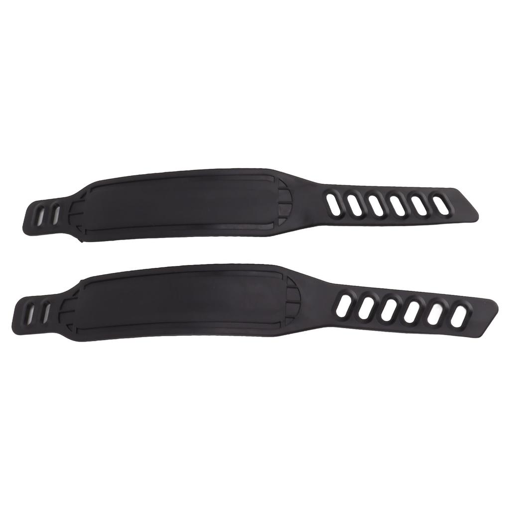 2 шт. ремешки для педалей велотренажера, пластиковые, регулируемой длины, универсальные ремешки-клипсы для пальцев ног для педалей велосипеда для домашних тренировок по велоспорту