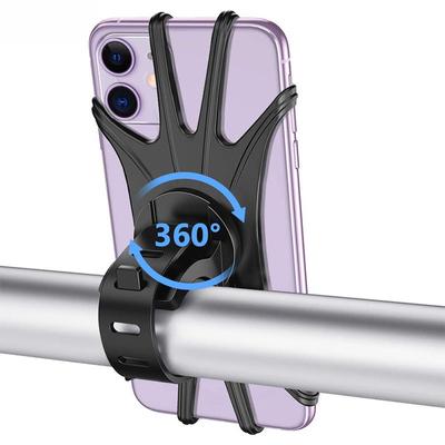 Велосипедный силиконовый держатель для телефона, вращающийся на 360 градусов, для держателей телефонов для горных велосипедов, аксессуары для горных велосипедов, аксессуары для велоспорта